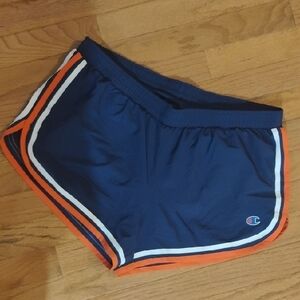 Champion Blue Shorts with Red and White Trim